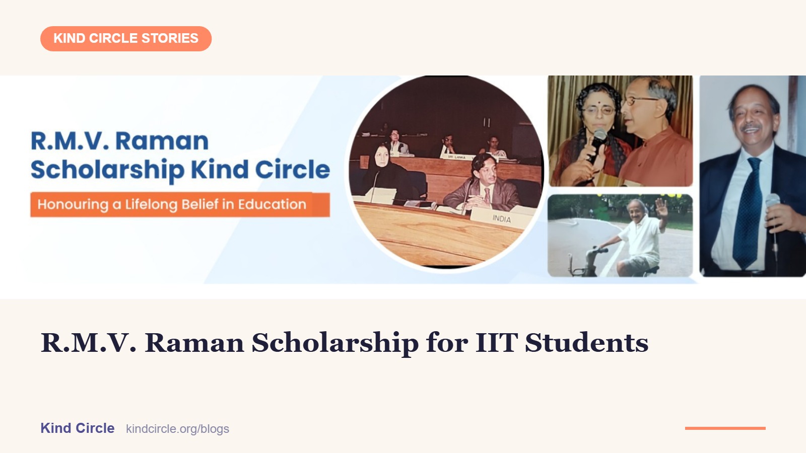 R.M.V. Raman Scholarship: Helping IIT Students Rise Above Financial Hardship