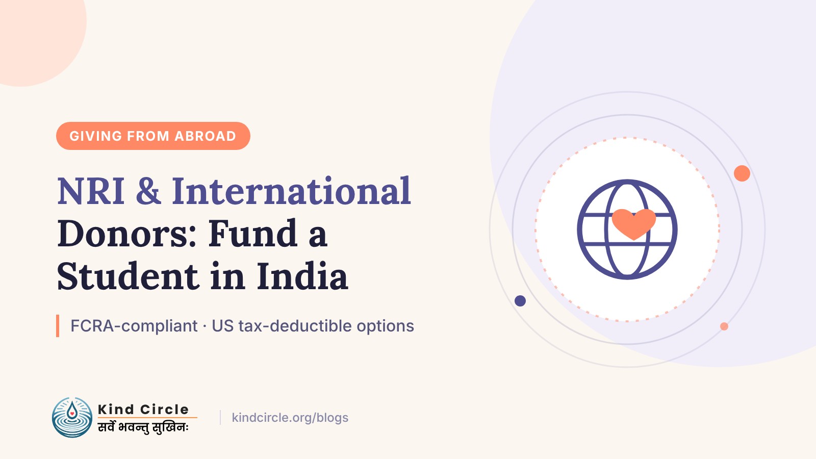 NRI and International Donors: How to Fund a Student's Education in India
