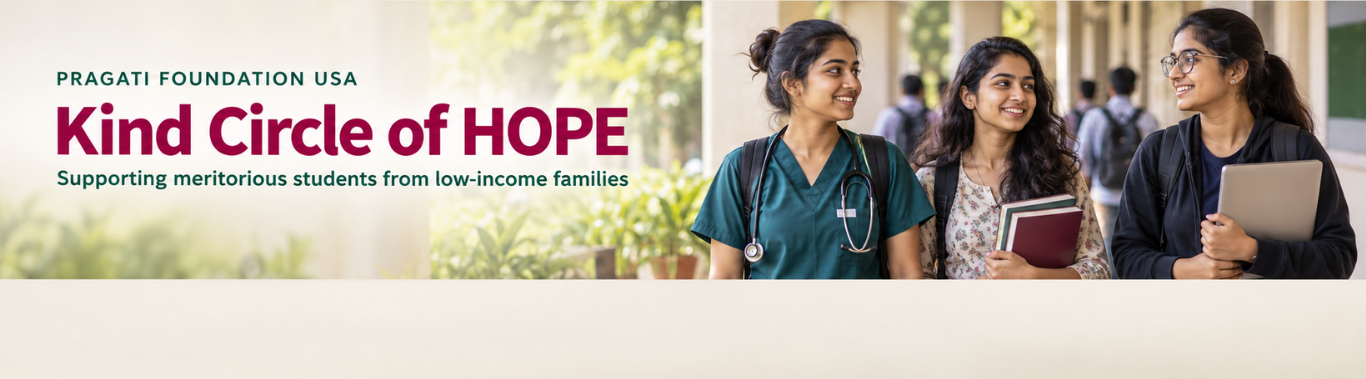 Pragati Foundation USA — Kind Circle of HOPE